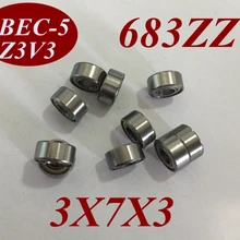 10 шт. 683Z 683ZZ 683 ZZ 683-Z 683-ZZ 3X7X3 мм 3*7*3 мм миниатюрный радиальный шарикоподшипник для NSK FAG NTN SKF KOYO машины