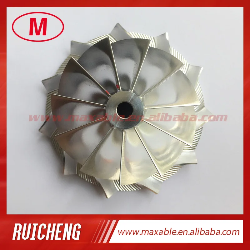 

GT15-25 48.30/63.00mm 11+0 blades turbocharger billet/milling/aluminum 2618 compressor wheel for racing