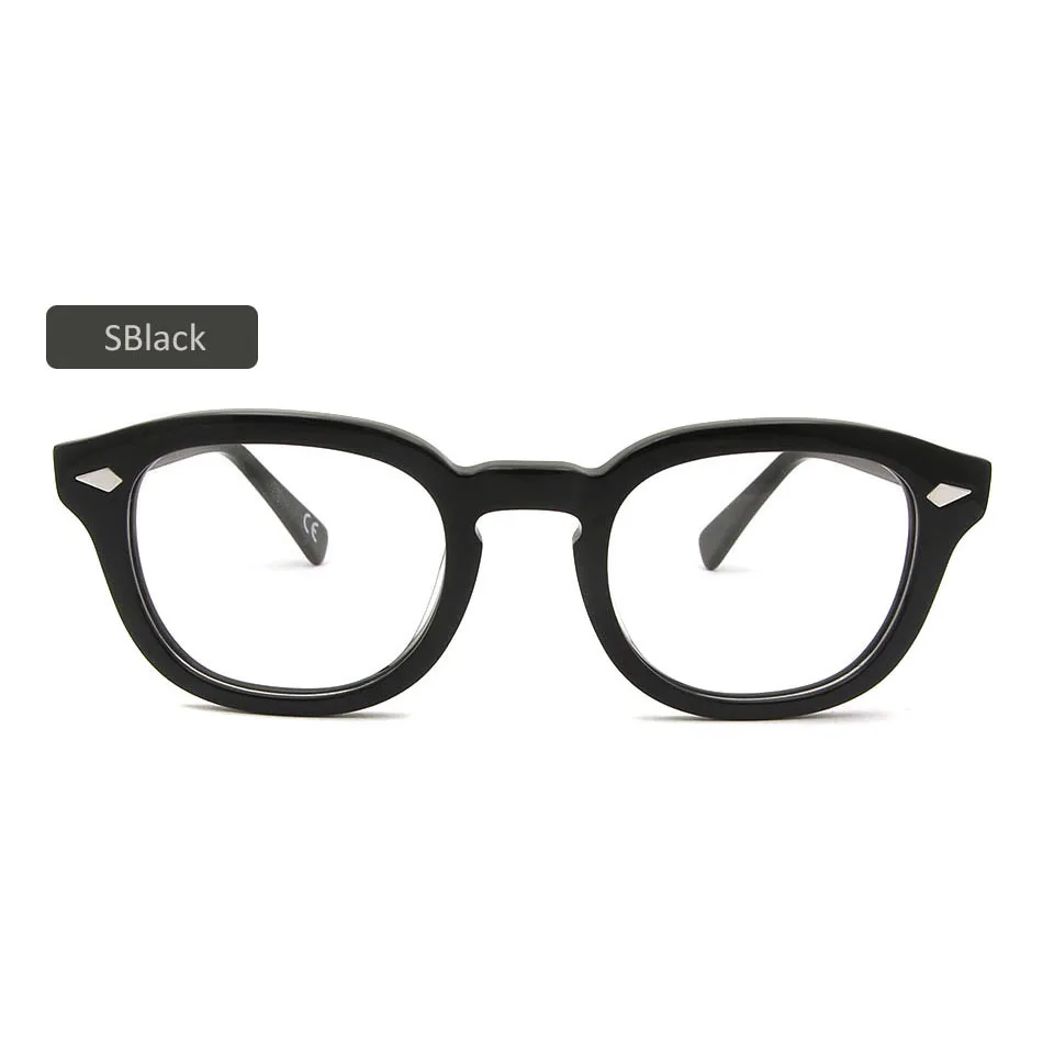 Tanie SORBERN octan Retro okulary optyczne rama mężczyźni w stylu Vintage Oprawki do okularów okrągłe okulary jasne okulary kobiet óculos De Grau Feminino