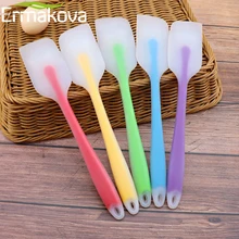 

ERMAKOVA Silicone Scraper Spatula Small Baking Mixing Pastry Tools Gadget Heat-Resistant Non-stick Kitchen Baking Utensils