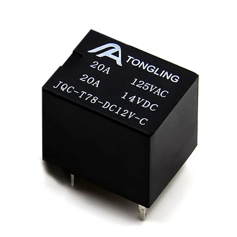 5 шт. T78 5Pin автомобильное реле DC 5V 9V 12V 24V домашнее 20A маленькое электромагнитное