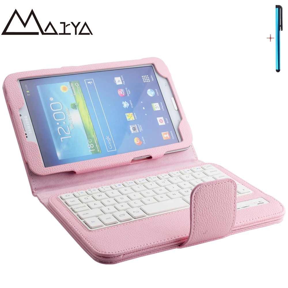 

Keyboard For Samsung Galaxy Tab 3 8.0 T310 T311 Tablet Case Removable Wireless Bluetooth Flip Stand PU Leather For Galaxy Tab 3