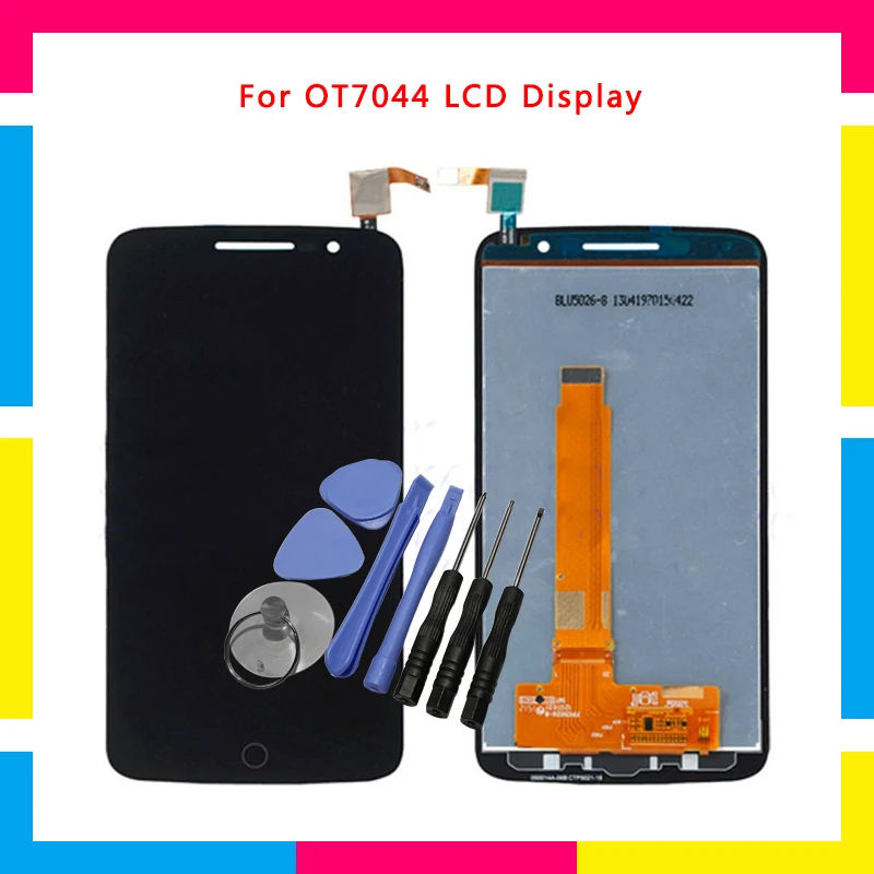

LCD Display Screen With Touch Screen Digitizer Assembly For Alcatel One Touch Pop 2 Premium 7044 7044X 7044D OT7044 Replacement