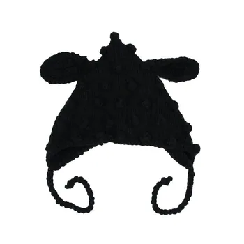 

Toddler Kids Baby Hats Knit Handwork Winter Beanie Caps For Baby Newborn Photography Props Baby Accessories