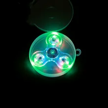 Пальца Gyroskop с украшением в виде кристаллов с светящийся прозрачный СВЕТОДИОДНЫЙ свет декомпрессии детская пальчиковая игрушка Gyroskop