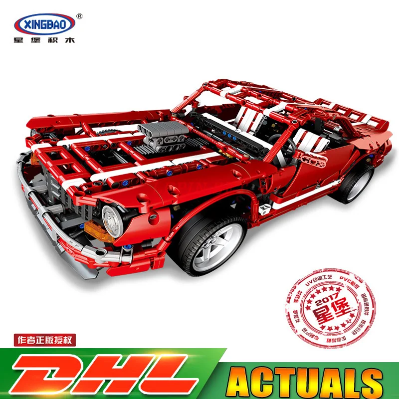 

XingBao 07001 Block 2000Pcs Creative MOC Series Building Blocks The 2014 Muscle Car Set children Educational Bricks Toys Model