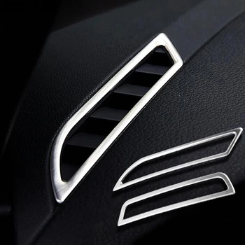 

TOMEFON ABS Chrome Inner Front Up Air Vent Cover Trim Outlet Interior Decoration 2pcs For Volkwagen VW Golf 7 MK7 2013-2017