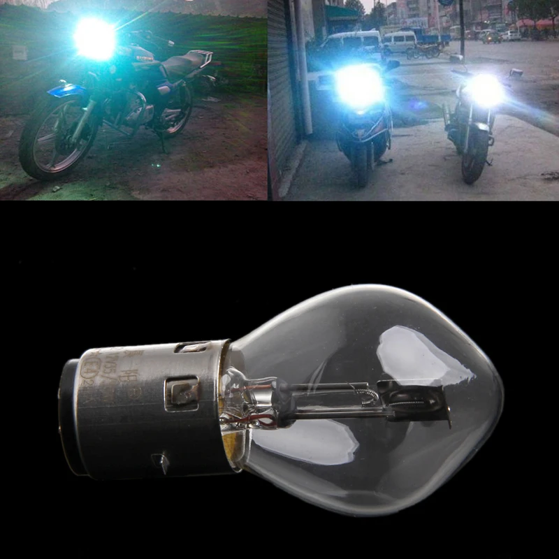1 шт. Скутер мопед вездеход головной светильник Лампа мотоцикл DC 12 В 35 Вт 10A B35 BA20D стекло аксессуары для мотоциклов