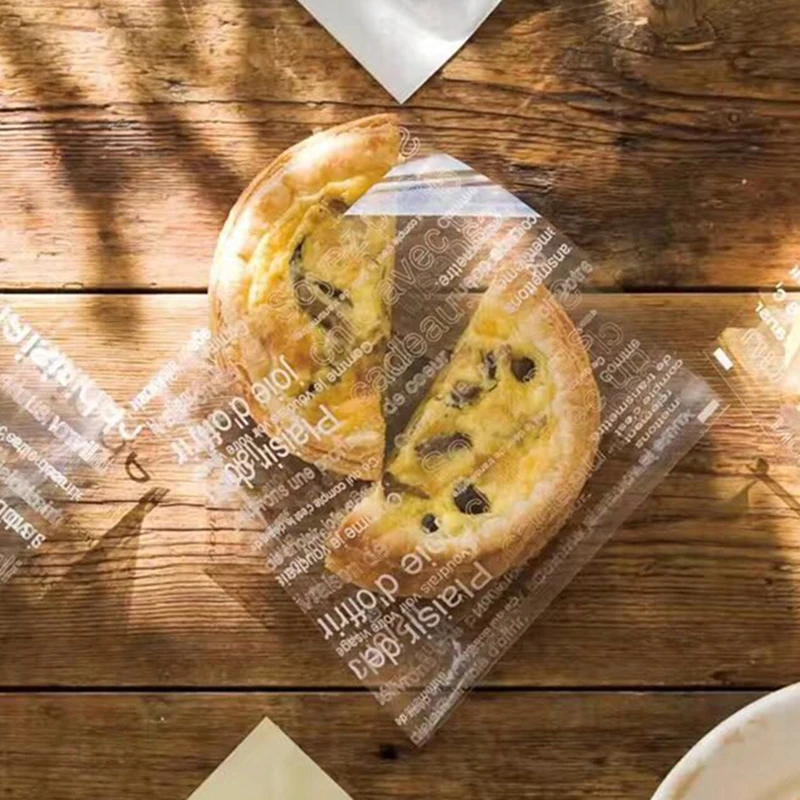 

15*15cm Transparency Donut Packing Bag Food Grade PS Bread Bag Wraping Oil-Absorbing Sheet Bakery Package Tools 50/100/200pcs
