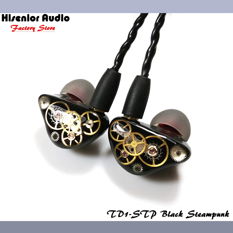 bilder für Hisenior Steampunk Super Bass Dynamische Treiber In-ohr Monitor Geräuschisolation Universal Fit IEMs Benutzerdefinierte Kopfhörer Freies Verschiffen bilder für Hisenior Steampunk Super Bass Dynamische Treiber In-ohr Monitor Geräuschisolation Universal Fit IEMs Benutzerdefinierte Kopfhörer Freies Verschiffen