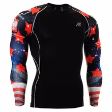 Life On Track Men’s Workout New Workout Fitness MMA GYM Compression Base Layer Long Sleeves Sports Body Building T-Shirts S-3XL