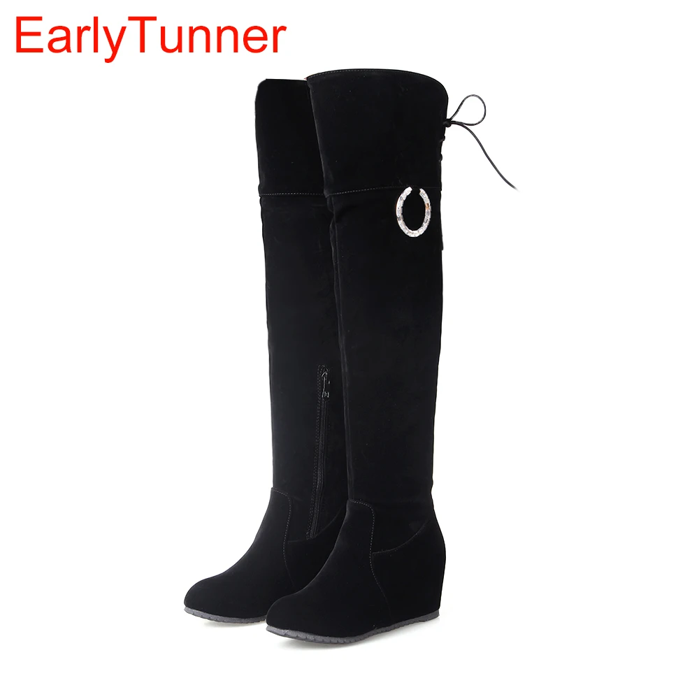 cuissarde femme talon compensé