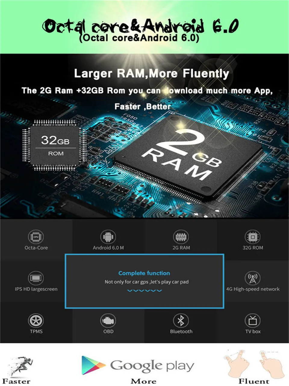 Sale 2GB RAM 9 inch 2 din Android 7.1 Car Radio DVD player GPS For Honda City 2014 2015-17 Multimedia Navigation Head Device With DAB 4