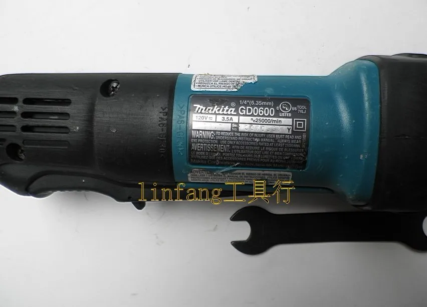 Makita Makita GD0600 eléctrica amoladora recta 1/4 \