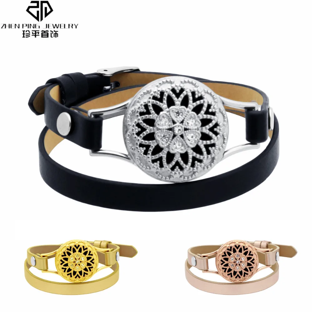 

Charm Aromatherapy Diffuser Bracelet oil essential diffuser bracelet Genuine Leather Bracelet for Women