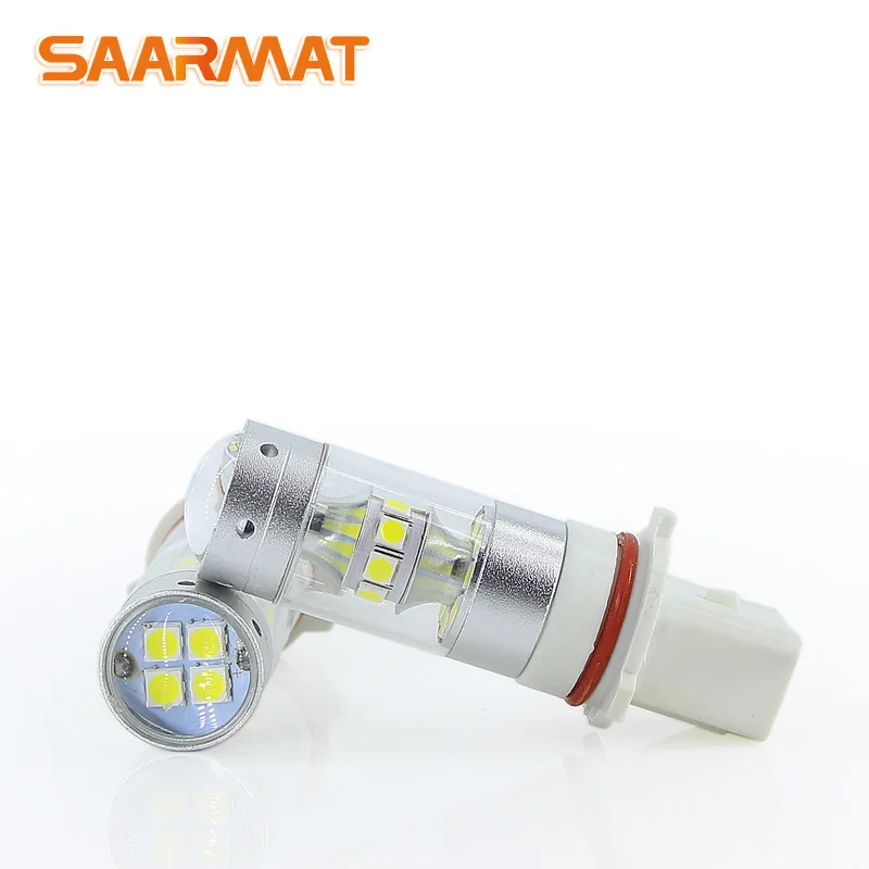 Pair LED P13W DRL 140W 6000K white High Power For Samsung chips LED