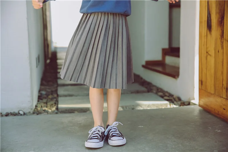 Hot sale New Fashion 2018 autumnCute Velvet Child Skirt Kids Pleated Skirt Smooth Skirt Toddlers Children Baby Girls Skirts (19)