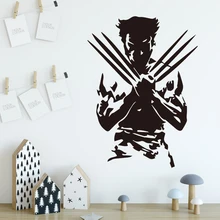 Росомаха супер герой настенные наклейки s настенные наклейки для спальни детская комната украшения аксессуары съемные настенные Декорации Наклейки фрески