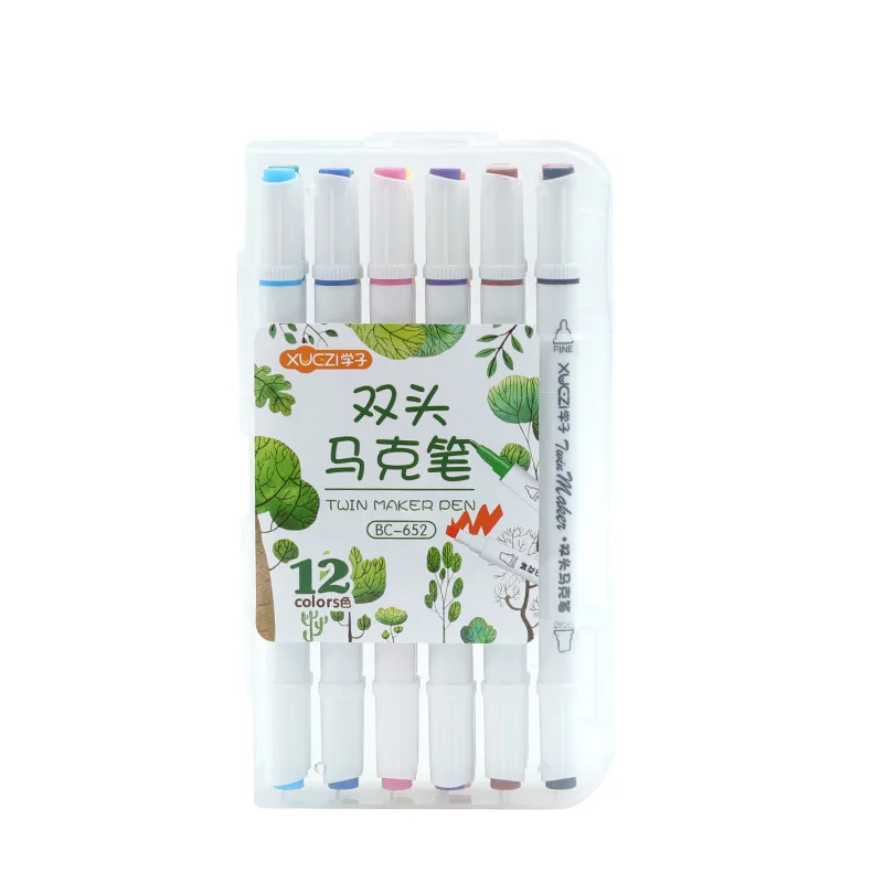 

18/24/36Dual Head Art Marker Set Alcohol Sketch Pen school art supplies for artist markers set