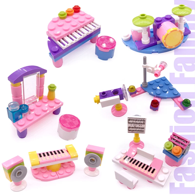 

Vidiem Educational Building Blocks Toys For Girls Friends City Dancing Party Compatible Legoingly Small Bricks Birthday Present