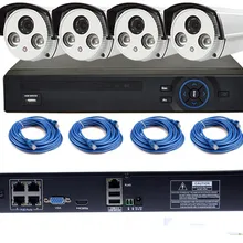4CH POE NVR комплект 720 P POE камера система HD Безопасности ip-камера система CCTV монитор система сетевая камера наблюдения система