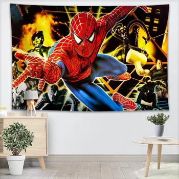 

Custom Spider-Man Wall Tapestry Home Decorations Wall Hanging Forest Tapestries For Bedroom 130x150CM,100x150CM,140x250CM