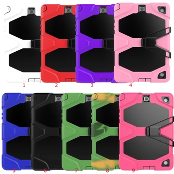 

30pcs/lot Rugged Shockproof Impact Heavy Duty Hybrid Hard Back Case With Stand For Samsung Galaxy Tab A 9.7 T550 T555