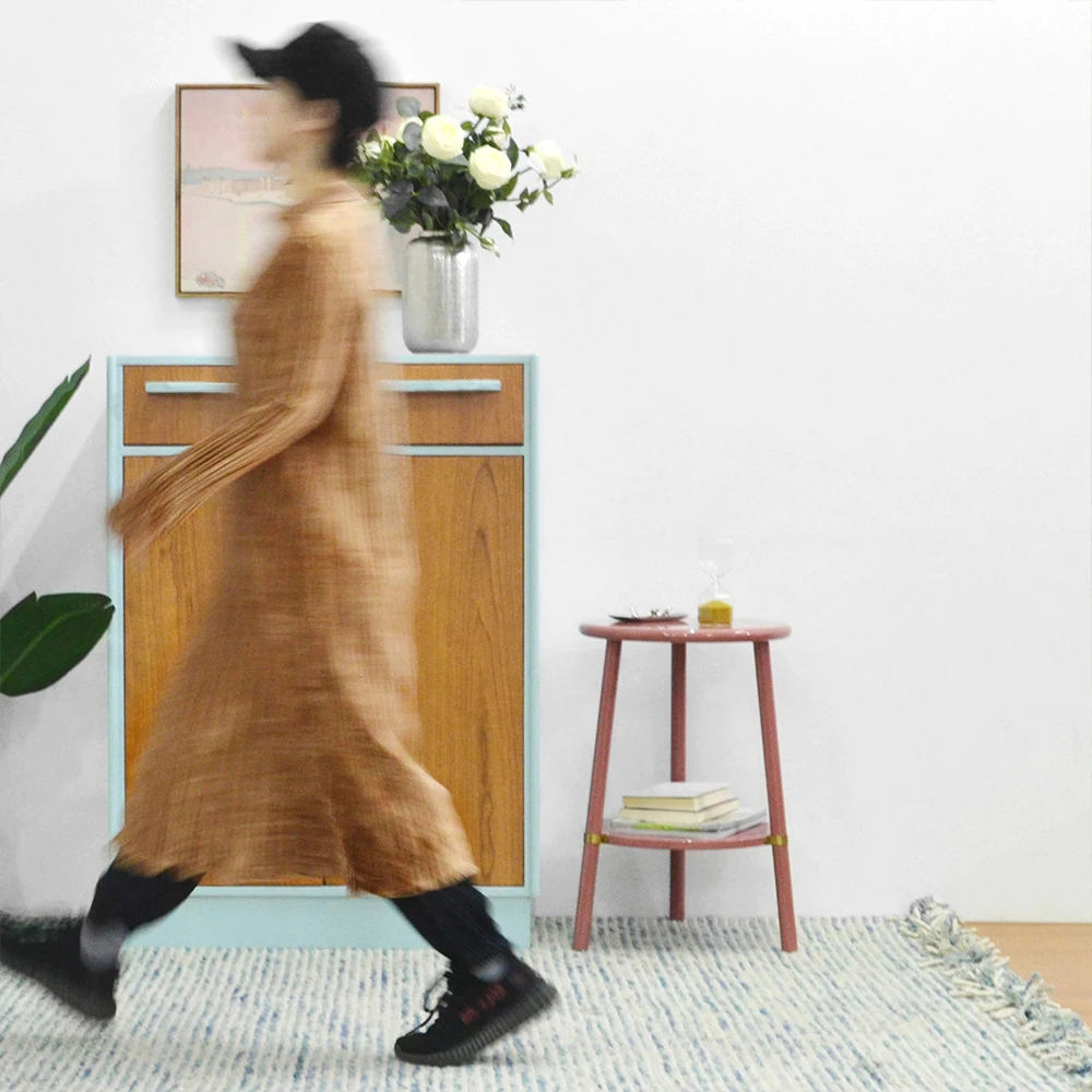 [InYard original] circle side/high light bedside table/sofa side table, tea table/Nordic, solid wood, design