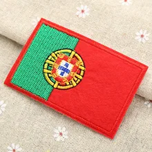 Португалия флаг страны патчи для глажения на одежде клейкие материалы декоративные наклейки ремонт Аппликация Скрапбукинг патч