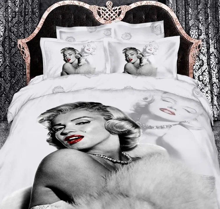 3d Marilyn Monroe Bedding Set Duvet Cover Marylin Cal King Size