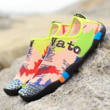 Dwayne/Летняя обувь для плавания; пляжная обувь для пар; мягкая Нескользящая быстросохнущая водонепроницаемая обувь на плоской подошве; Размеры 35-47