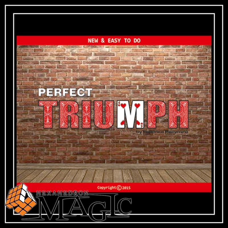 

Perfect Triumph (gimmicks & DVD) by Federico Poeymiro / close-up card magic trick / wholesale