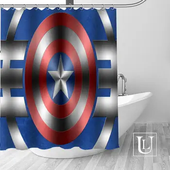 

New arrival Custom Captain America Shield Shower Curtain bathroom beautiful decor Shower Curtain Waterproof for yourself