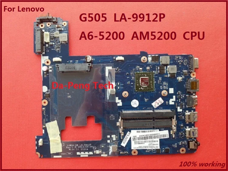 Für Lenovo G505 Laptop Für Amd Motherboard A6 5200 Am5200 Cpu La