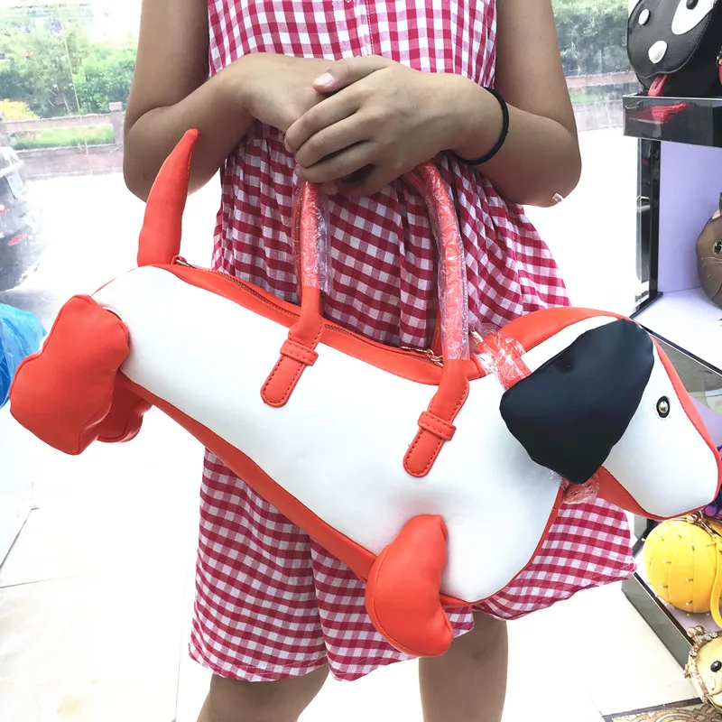 

2018 Flap Totes Single Sale Bolsas Feminina High Quality Pu Leather Handbag Personality Design Cute Pet Puppy Style Female Bag