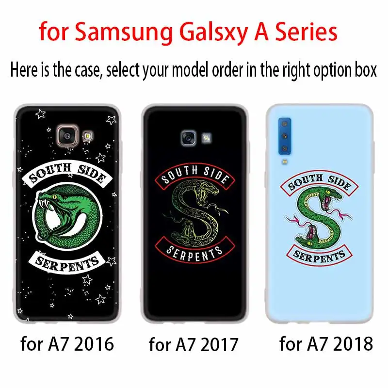 3D чехол Riverdale South Side Serpents для Samsung Galaxy A8 A6 Plus A9 A5 A3 A7 2018 2017 2016 A50 A30 A40 A70 A10 A2 CORE