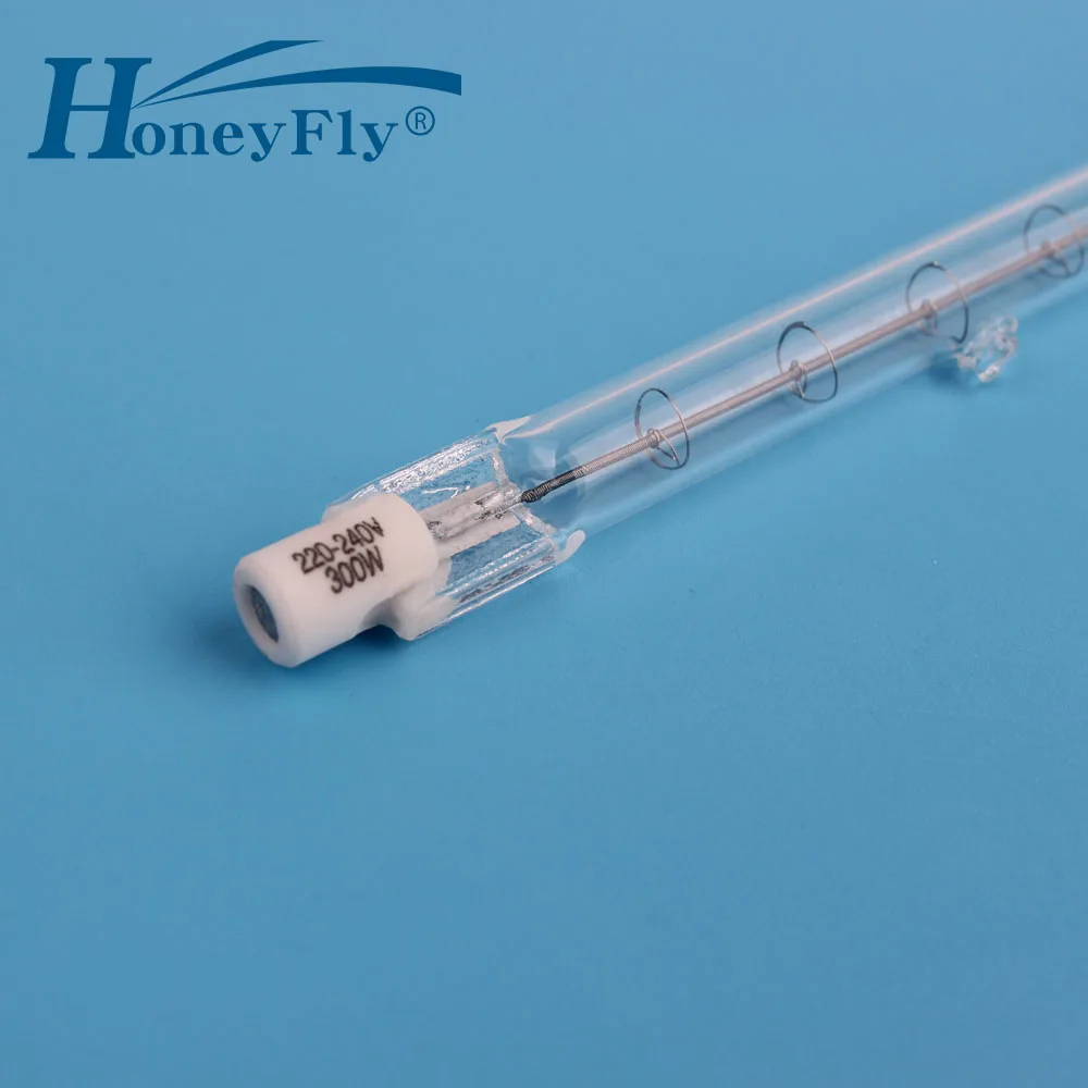 HoneyFly 1 шт. J118 галогенные лампы 220 V/110 V 150W 200W 250W 300W 500W R7S с двумя концами, 118 мм нити потолочные светильники кварцевая трубка