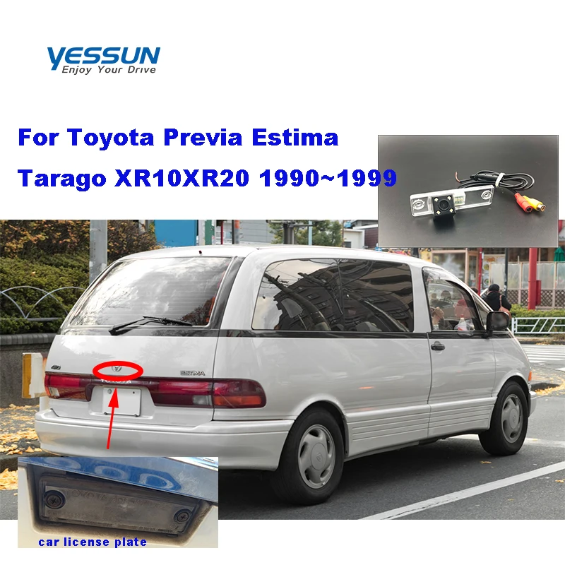 Yessun HD CCD камера ночного видения заднего вида для Toyota Previa Estima Tarago XR10XR20 1990~ 1999 Toyota Estima