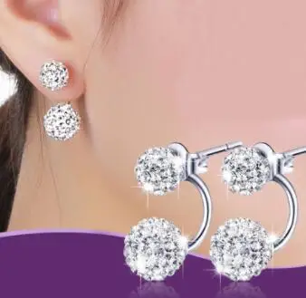 Женские серьги гвоздики с двойными шариками SHIYING оптовая продажа низкая цена по