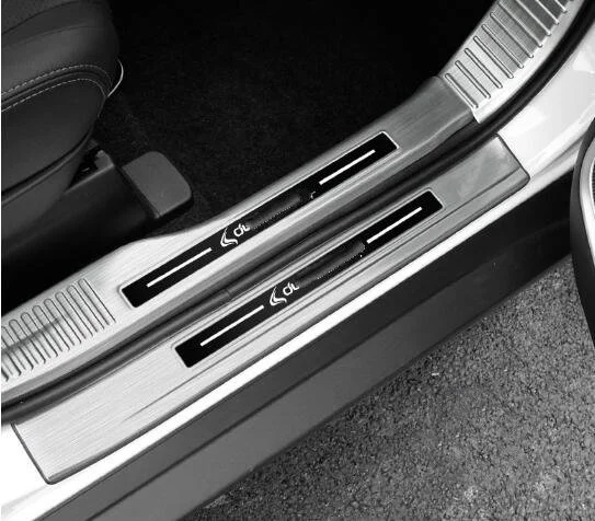 Для Mitsubishi outlander 2019 2021 из нержавеющей стали автомобильные накладки на пороги