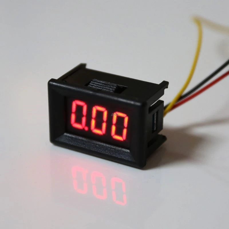 

DC 0-100V 0.36" 3-digital Voltmeter LED Panel Voltage Meter For Car Motorcycle