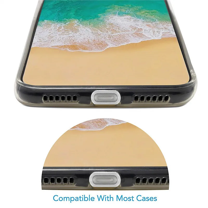 10 шт Силиконовая Пылезащитная заглушка 8 Pin зарядный порт 3,5 мм разъем для наушников для Apple iPhone 8 Plus 7 X XS Ipad Ipod Молнии отверстия
