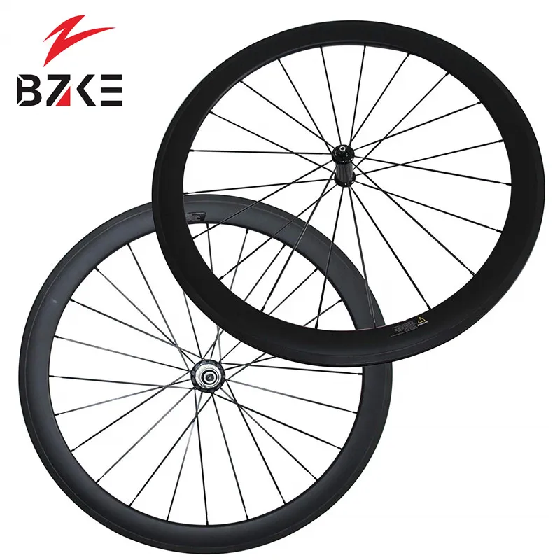 Carbon Wheels 700C 60mm Clincher 25mm Width Powerway R36 Racing Road Bike Wheelset carbon road bicycle wheels 135QR 11v body | Спорт и