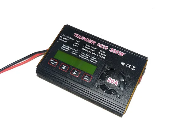 

THUNDER 0620 300W / 20A Compact Multi-function Battery Charger for RC Model