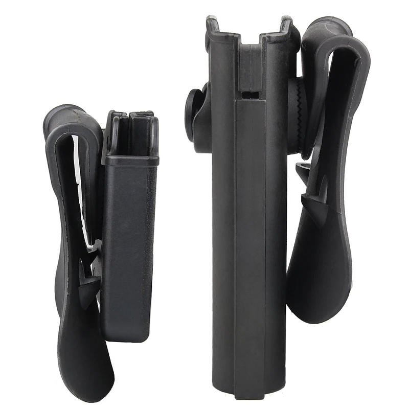 2-H005 Tactical-Polymer-Retention-Roto-Holster-with-Double-Magazine-Pouch-Fits-1911-Style-Hunting-Airsoft (4)