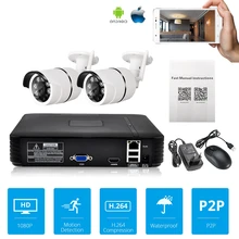 Видеонаблюдение cctv камера 1080P HD Беспроводная камера NVR система безопасности комплект 720P вход и выход ИК Ночное Видение IP камера
