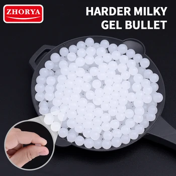 

10000PCS 7-8mm Harder Milky Growing Gel Balls Bullet for Water Gun Toys Blaster Water Beads Pearl Soft Crystal Polymer Hydrogel