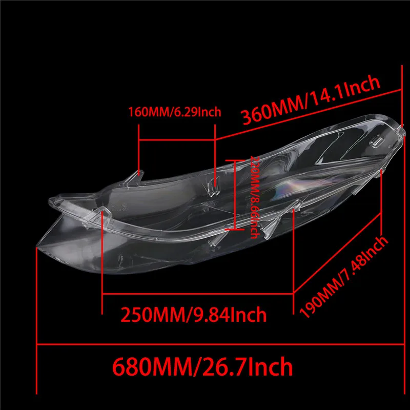 Headlight Lens Shell Cover  (8)