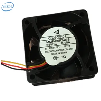 

MMF-06F24ES-RP1 Inverter Cooling Fan Frequency Converter E540-2.2K 3.7K 5.5K DC 24V 0.1A 6025 60*60*25mm 3 Wires