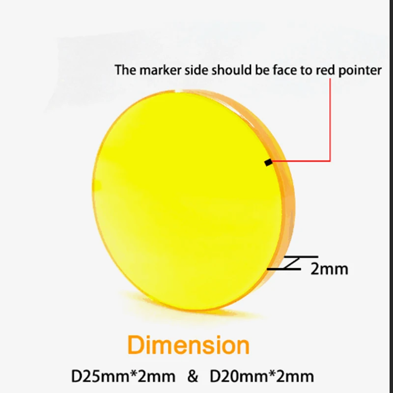 CO2 лазерный луч комбинирующая линза диаметр 20 мм 25 мм для CO2 лазерной гравировки резки